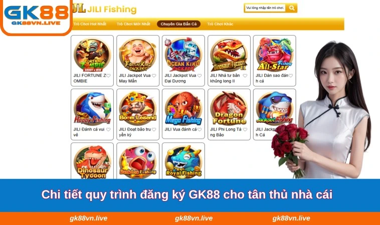 Chi tiết quy trình đăng ký GK88 cho tân thủ nhà cái