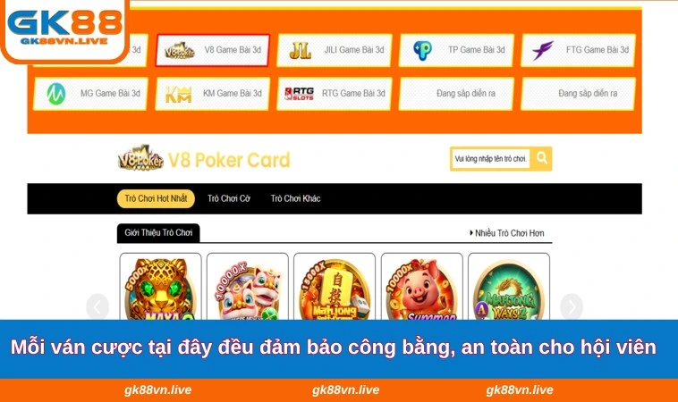 Ưu điểm nổi bật thu hút tại game bài 3D GK88