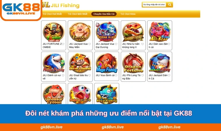 Đôi nét khám phá những ưu điểm nổi bật tại GK88