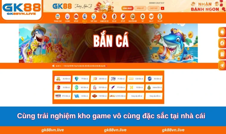 Cùng trải nghiệm kho game vô cùng đặc sắc tại nhà cái