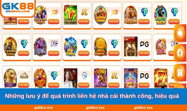 Những lưu ý để quá trình liên hệ nhà cái thành công, hiệu quả